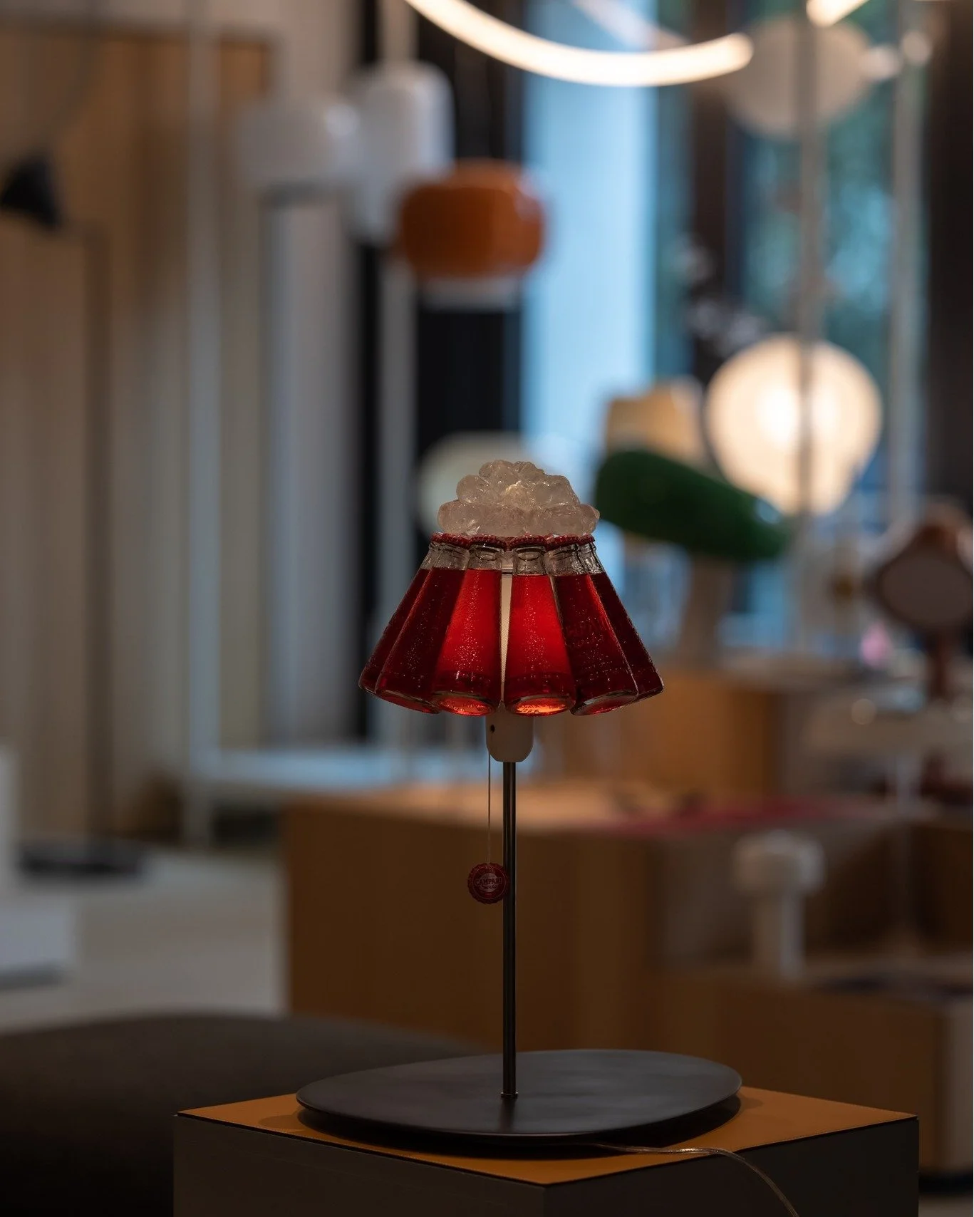 Our most distinctive one-of-a-kind artworks, paired with refined architectural lighting &mdash; creating a space where art and light elevate each other.

Photo by: Chimnon Studio

#XAL #IngoMaurer #ONEAdenmark