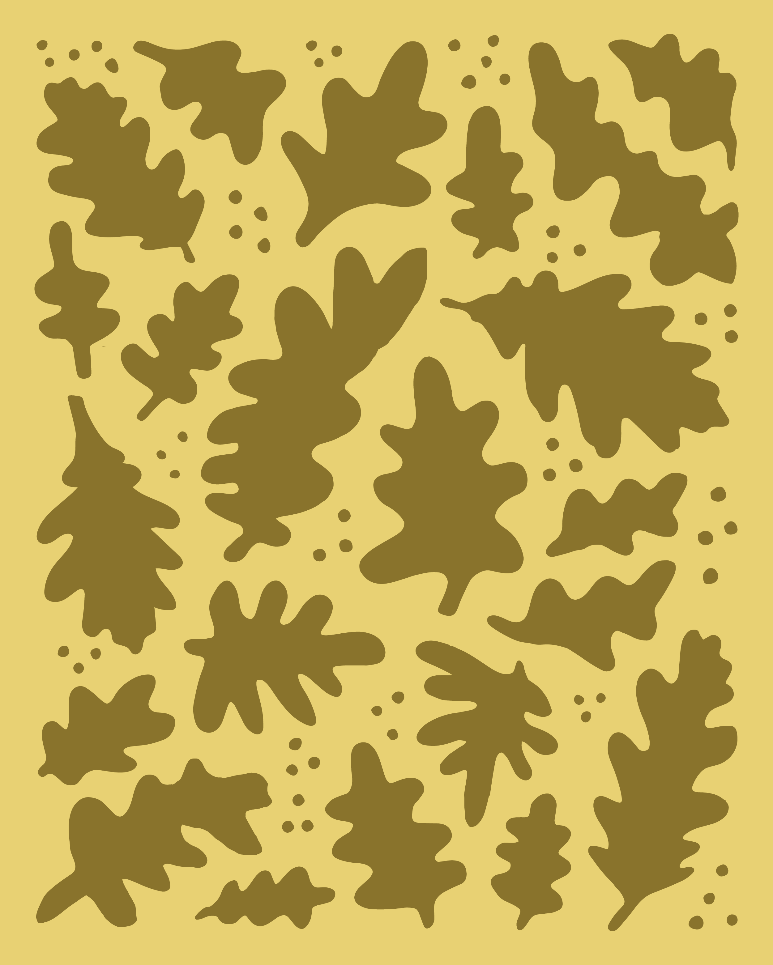 ThreeOaks_Pattern_Leaves_Sun+Olive.png