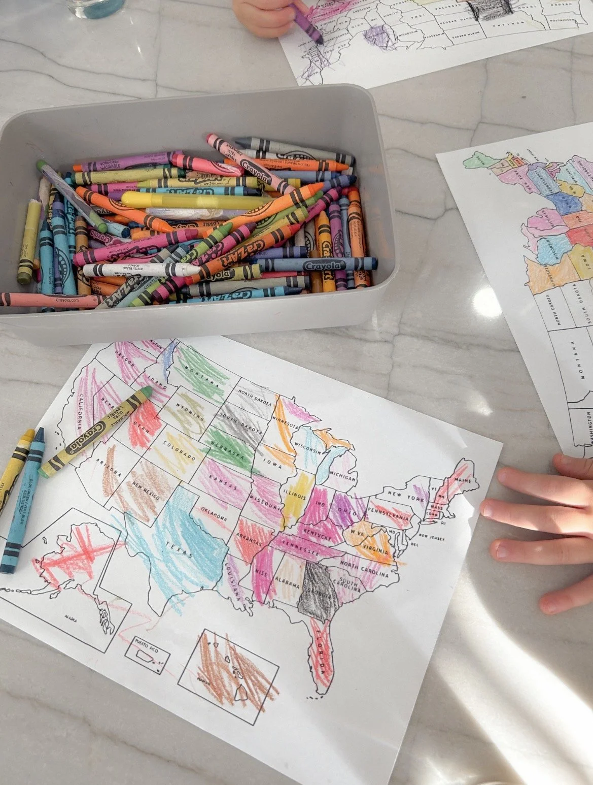 America Map Printable