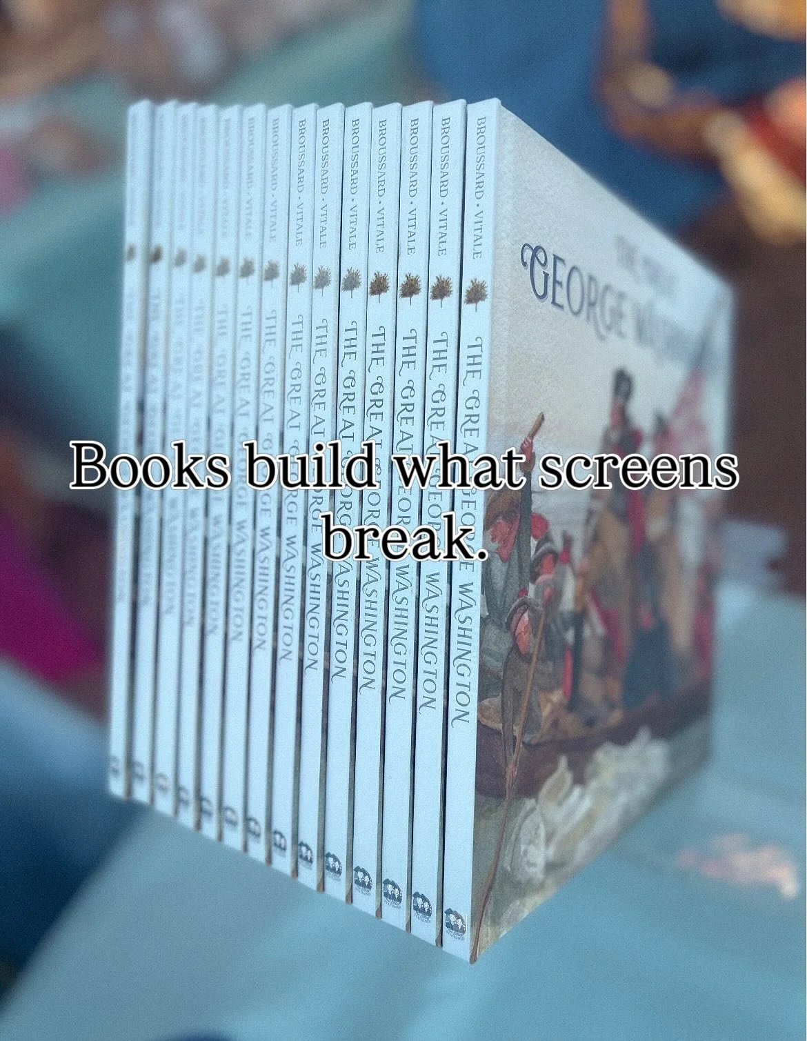 We&rsquo;re not just raising kids &mdash; we&rsquo;re cultivating souls. 

In a world full of constant noise and chaos, books have the beautiful ability to slow things down. They build focus, imagination, and discernment. They tell the tales of fearl