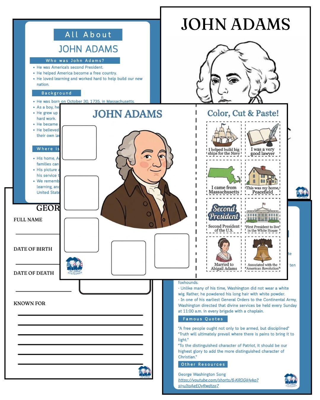 John Adams Activity &amp; Lesson