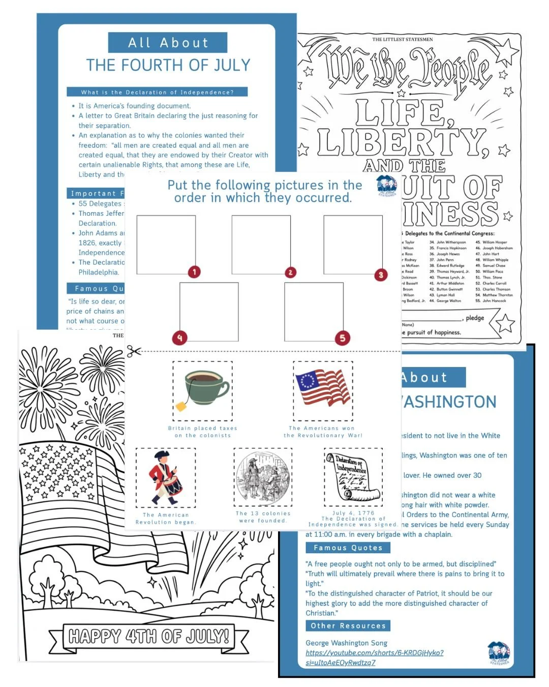 Fourth of July Lesson &amp; Activity