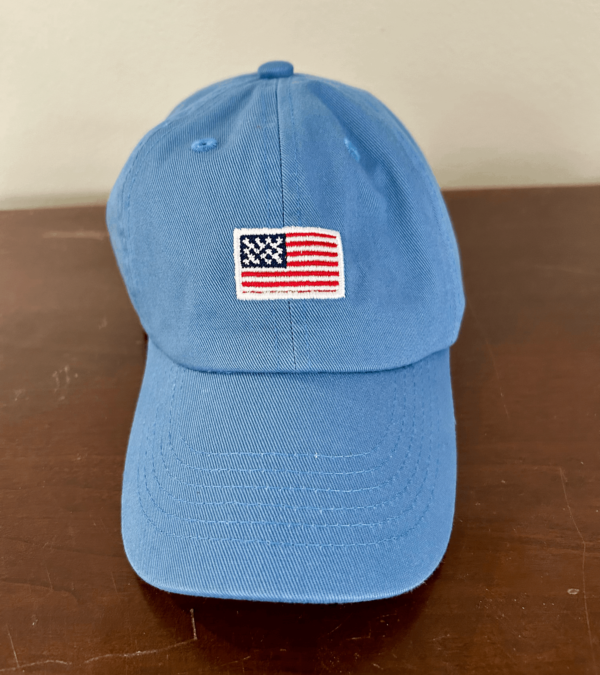 Child's American Flag Embroidered Hat