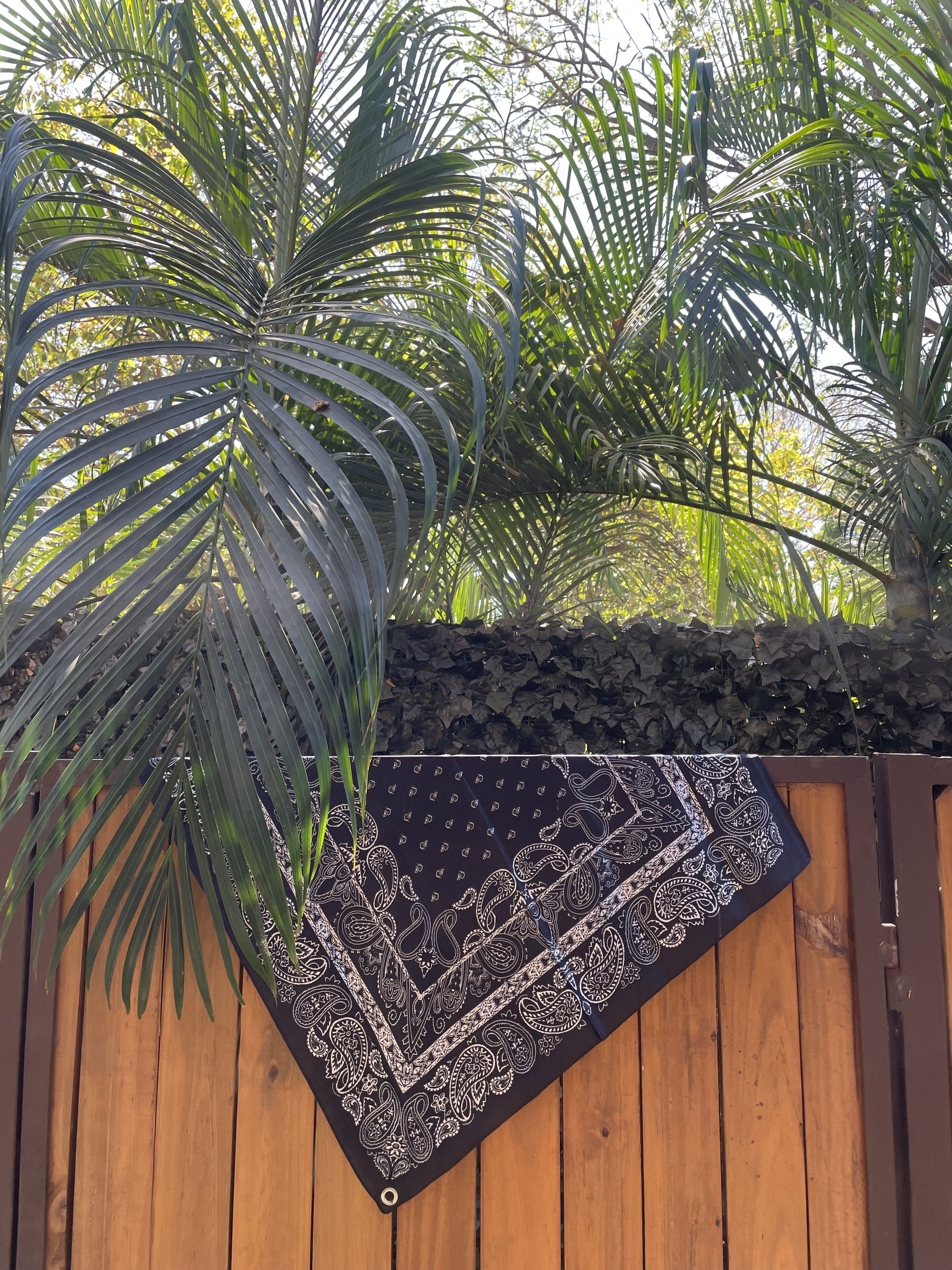 Silk Scarf with Grommet Detail