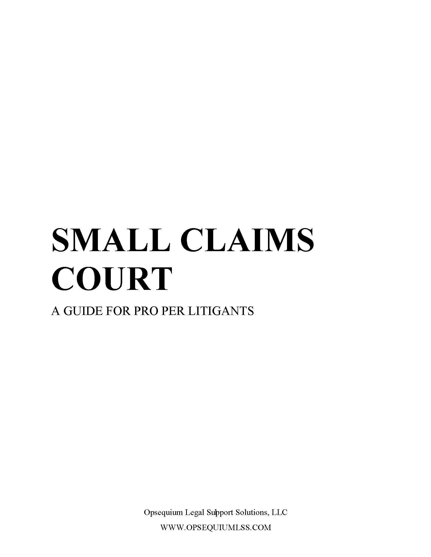 Small Claims Court