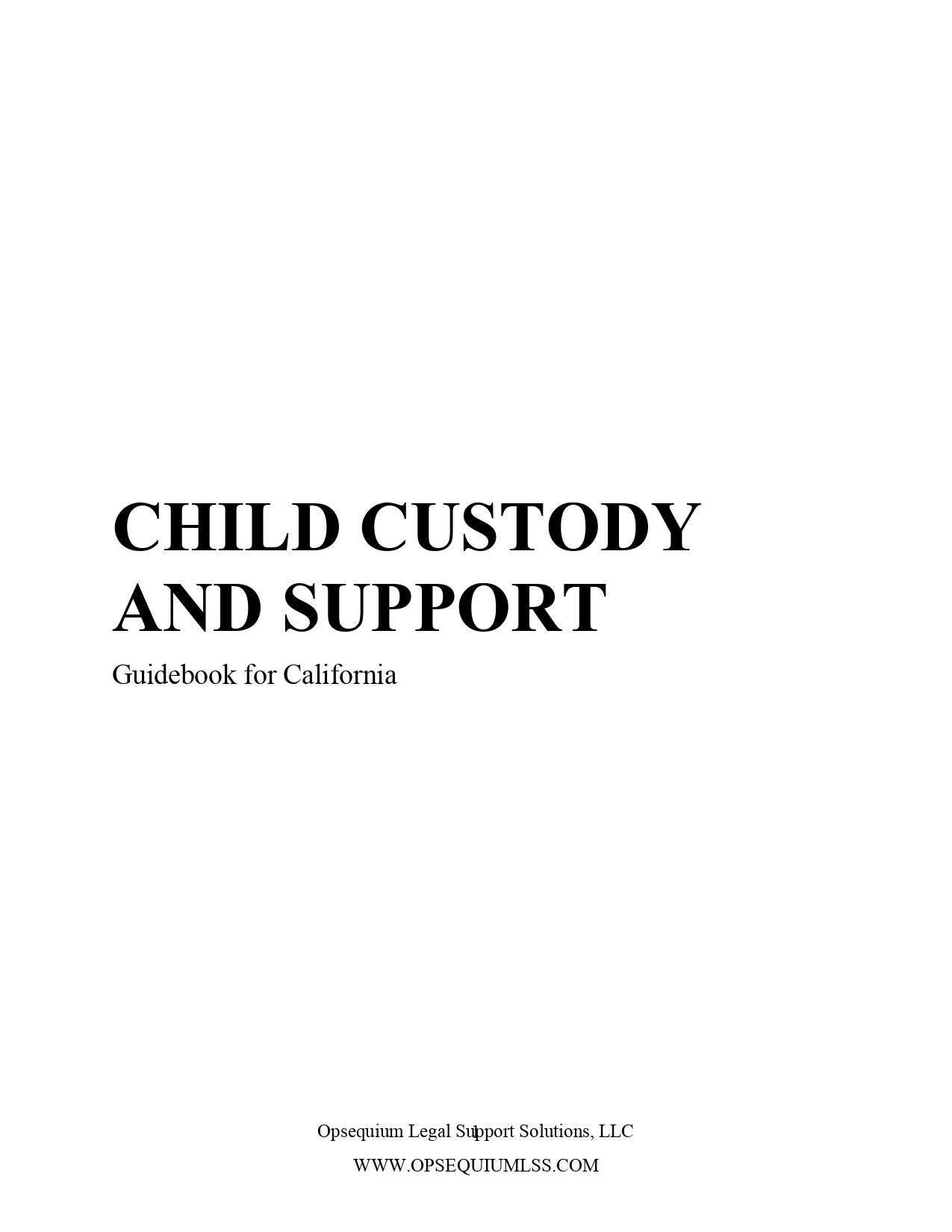 Child Custody and Support
