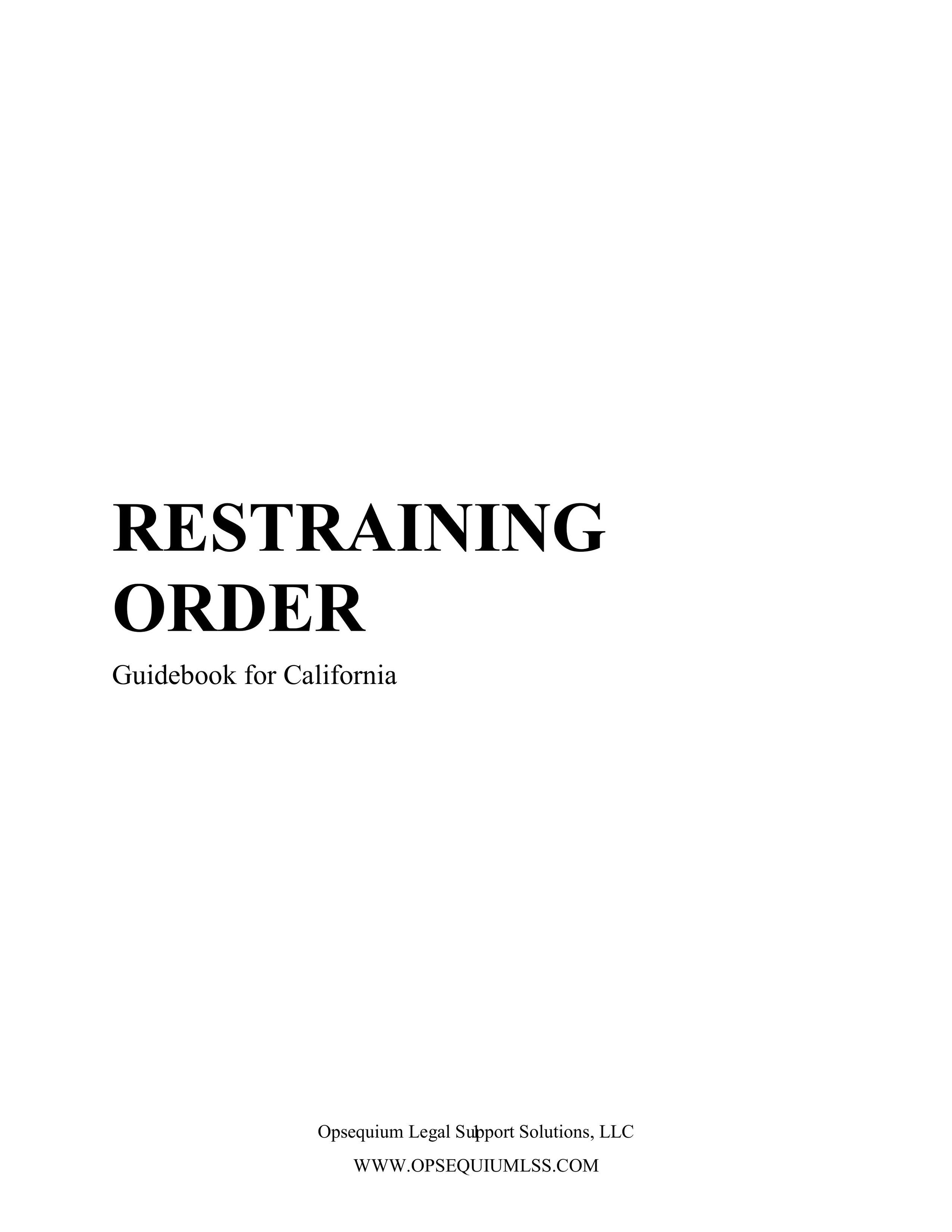 Restraining Order