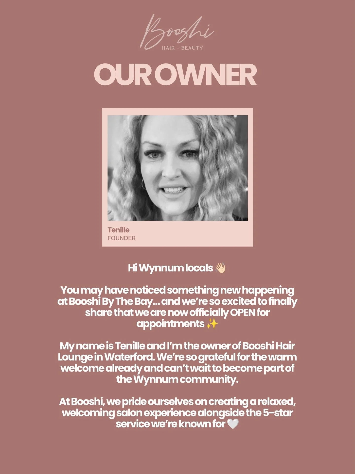 Introducing our owner Tenille! 🫶🏻

#wynnumsalon #wynnumhairdresser #baysidehairsalon #baysidehairdresser #brisbanesalon