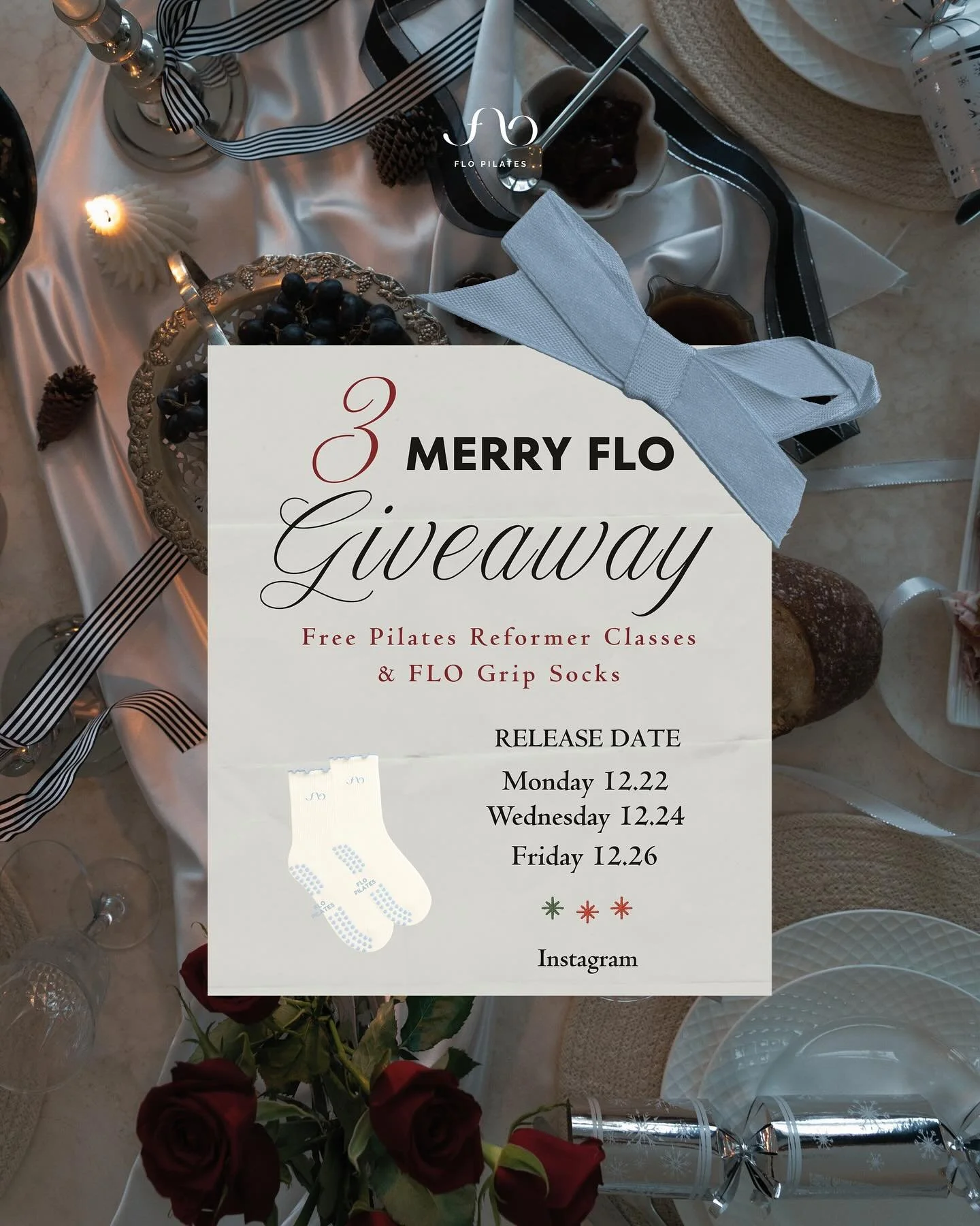 ✨GIVEAWAY - 3 Days of Merry FLO ✨

To celebrate this season of new beginnings, we&rsquo;re hosting a 3-day giveaway on Instagram.

A little thank you. A little magic. A soft way to step into what&rsquo;s next.

What we&rsquo;re giving away:
&ndash; C