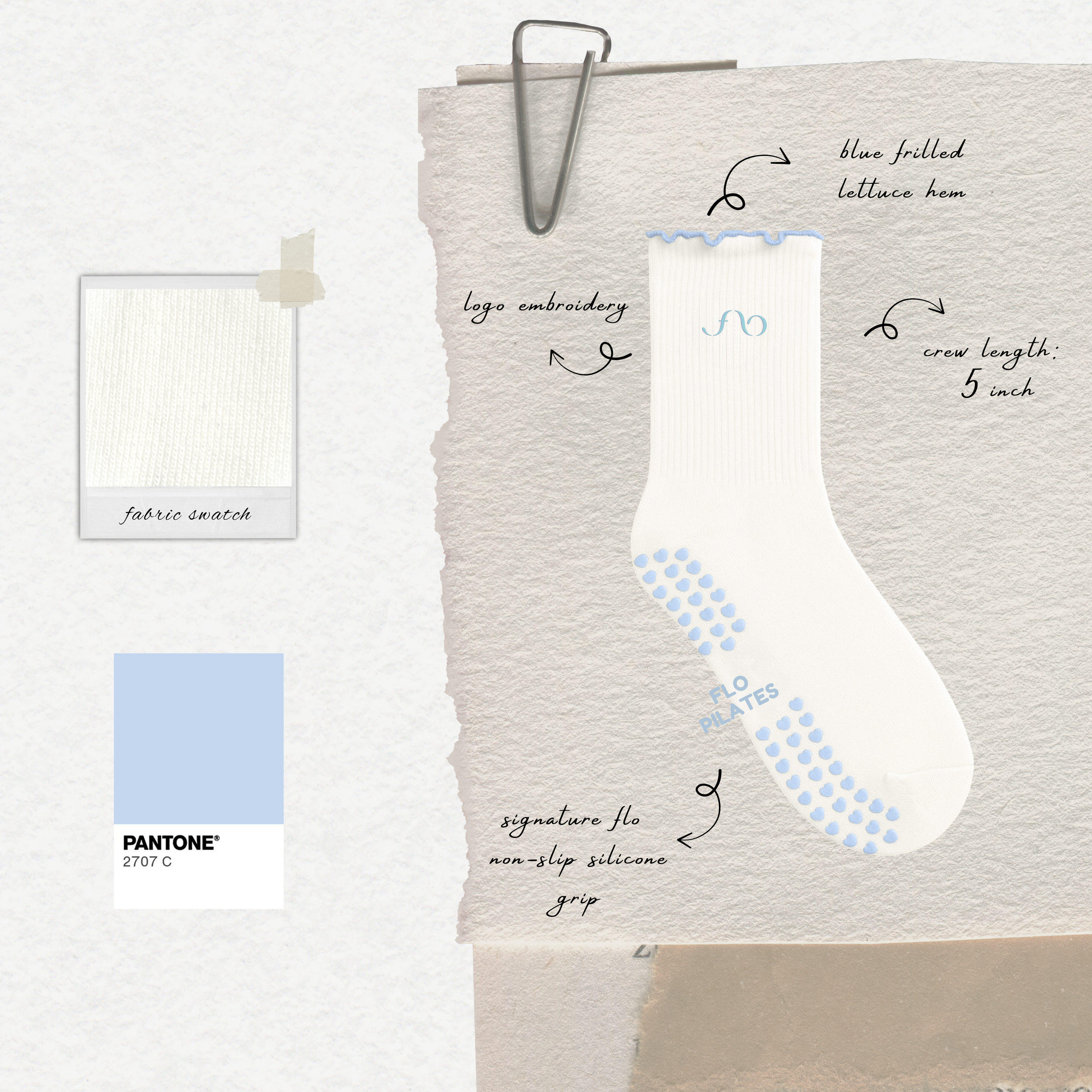 FLO PILATES Grip Socks