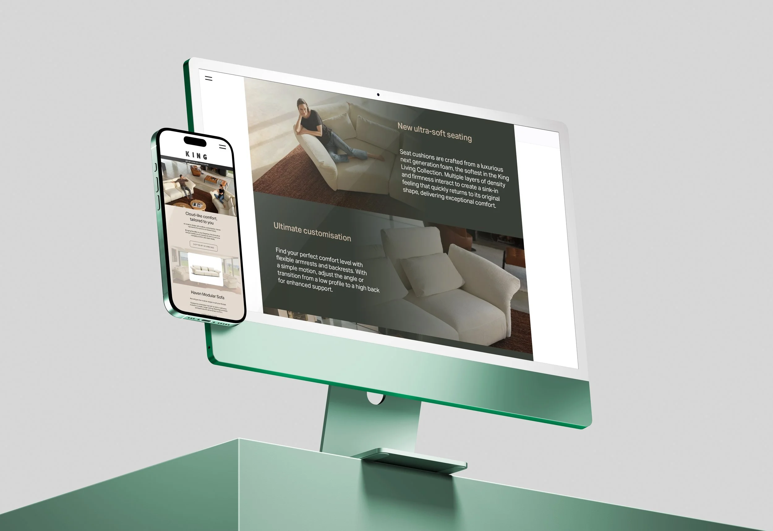 EDM design to promote King Living's new range