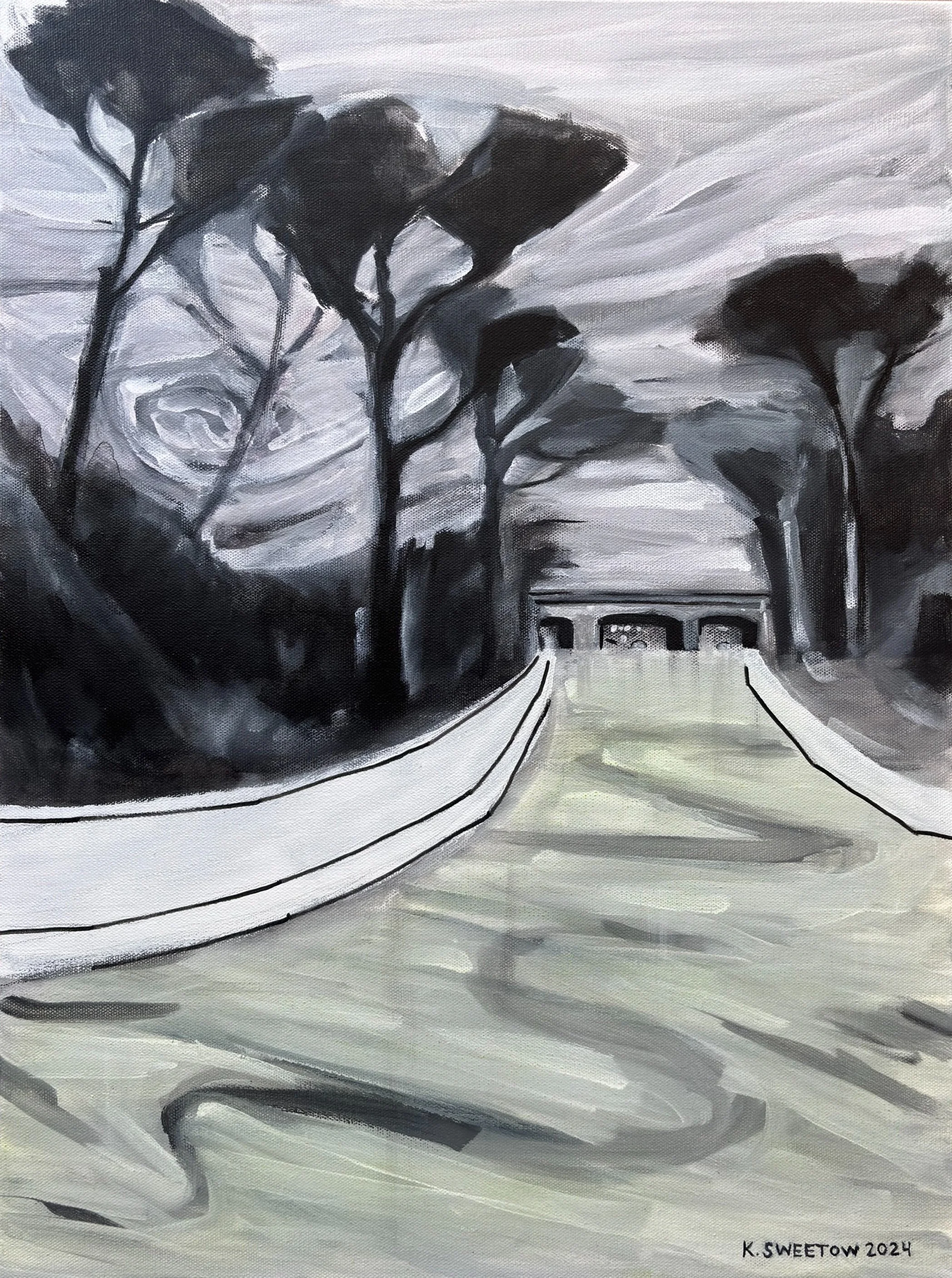 JFK at Crossover Drive imagined as a River
24 x 18 in.