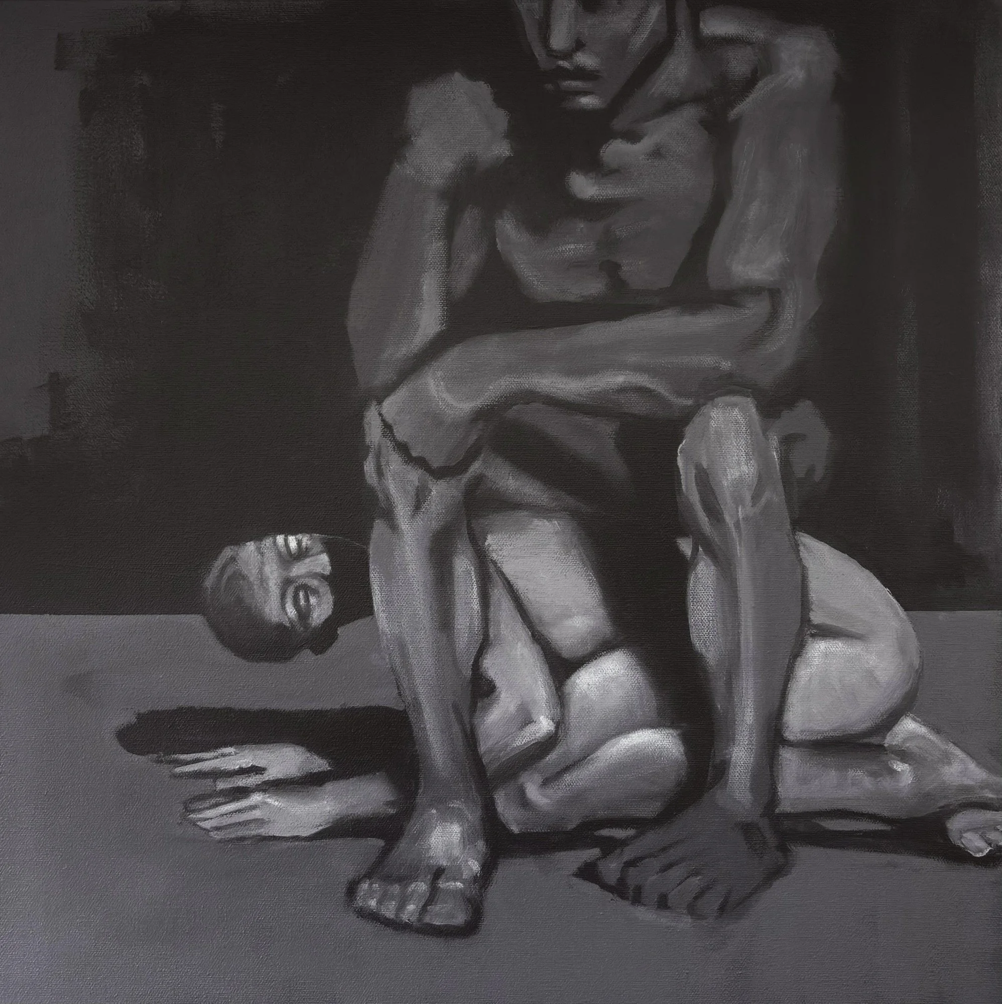 SUPRESSED 20 x 20 in. acrylic gesso on canvas
