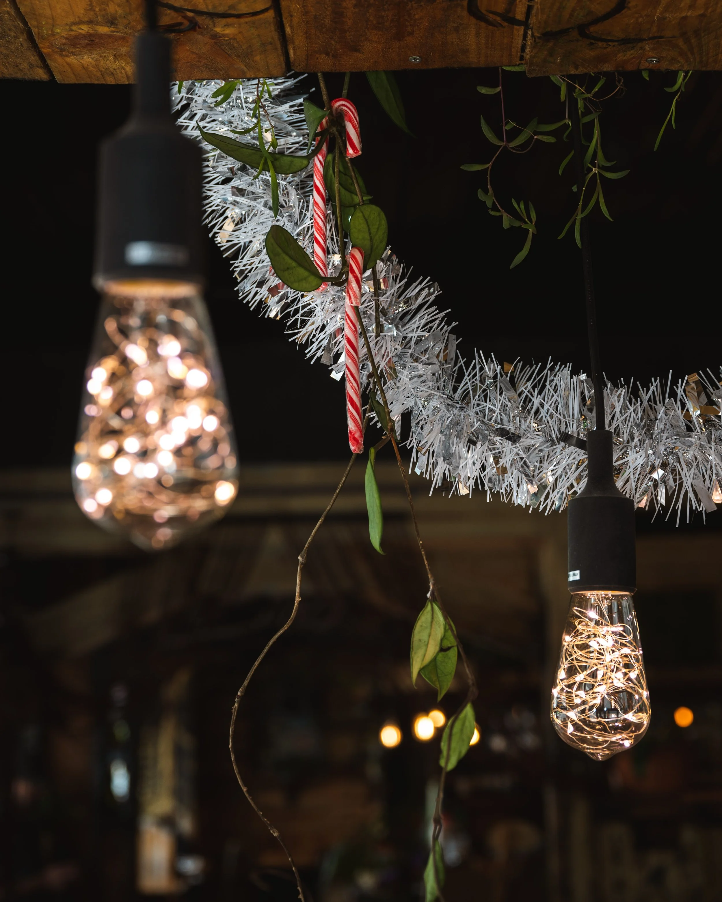 Christmas Tinsel & Candy Kanes