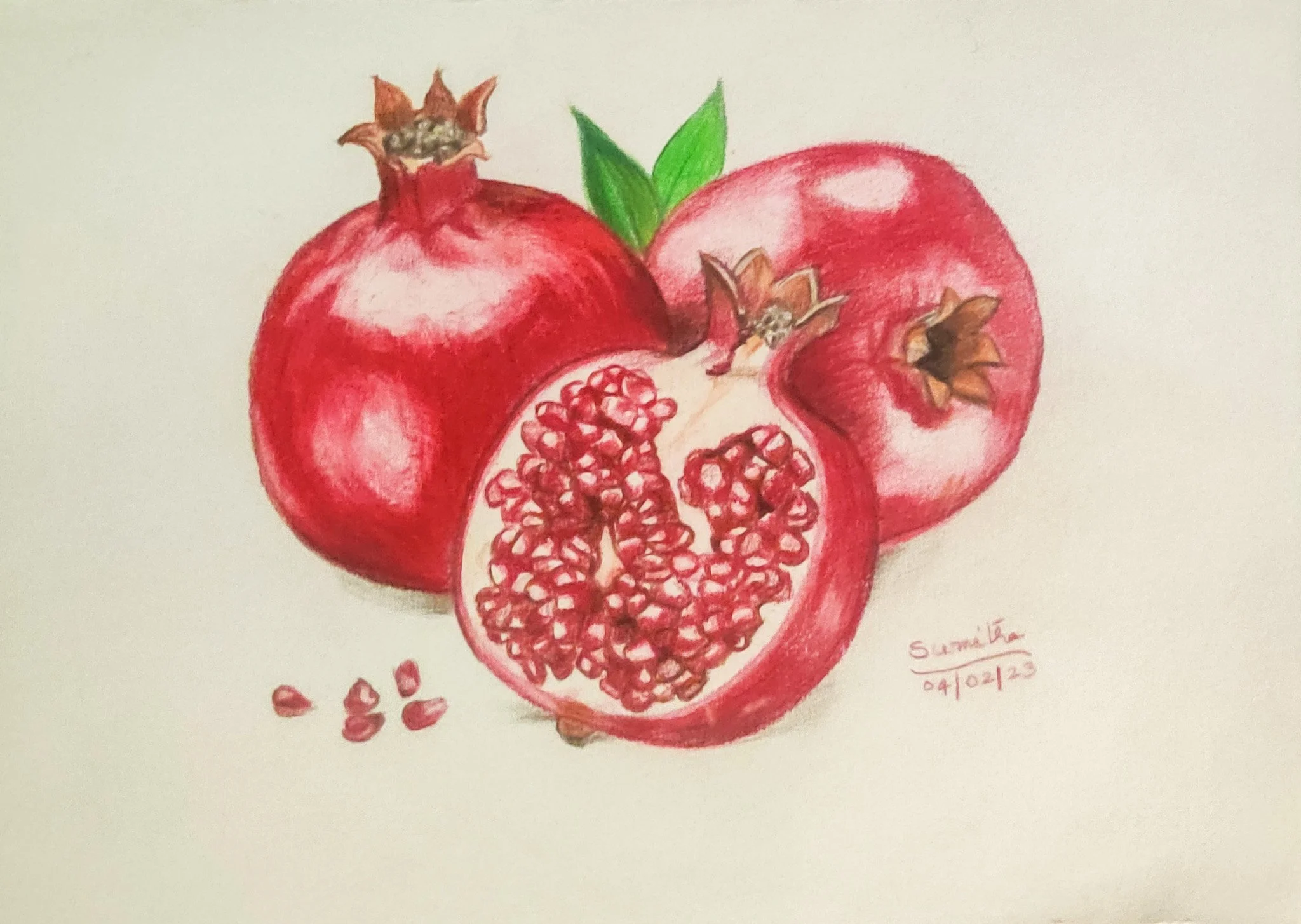 'Nutritious' | A5 size | Colour Pencils on Paper | Still Life Series