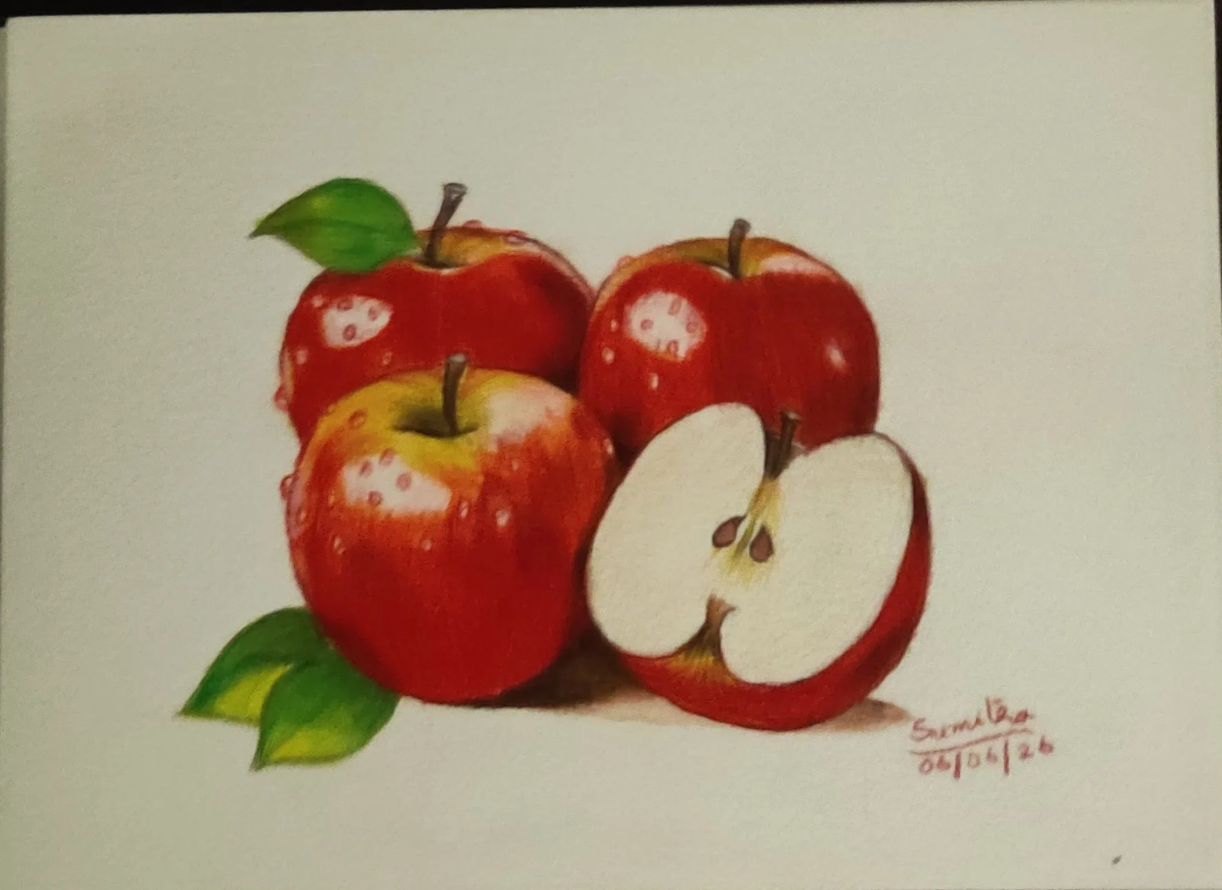 Water color pencils on water absorbant paper  Size A5