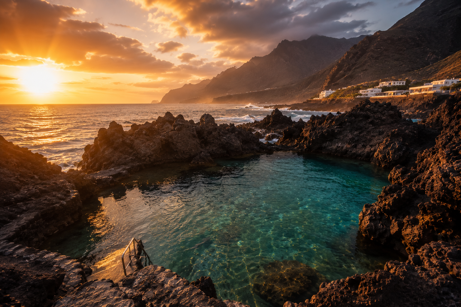 Vivre sur une île volcanique.
