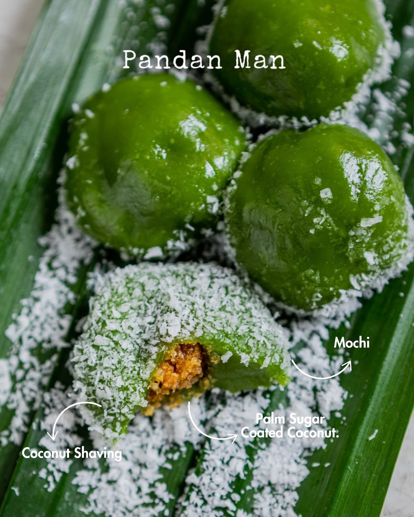 You know that feeling when you bite into something so good, you just can&rsquo;t stop at one? That&rsquo;s what happens with our Pandan &amp; Coconut Mochi. 😋

Made with fresh pandan leaf extract and coconut milk, this soft, chewy treat is packed wi