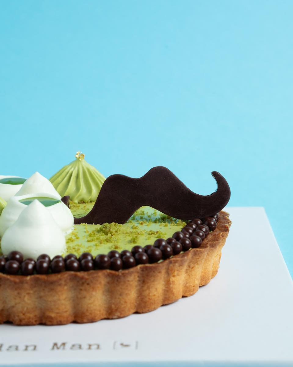 Not in a cake mood? No worries, the Father&rsquo;s Day Pandan Longjing Tea Tart Tart has entered the chat. 👀🥧

This tart has pandan and Longjing tea-infused cream, kaya sauce, chocolate crisp, a golden shell &mdash; oh, and a cute little mustache f