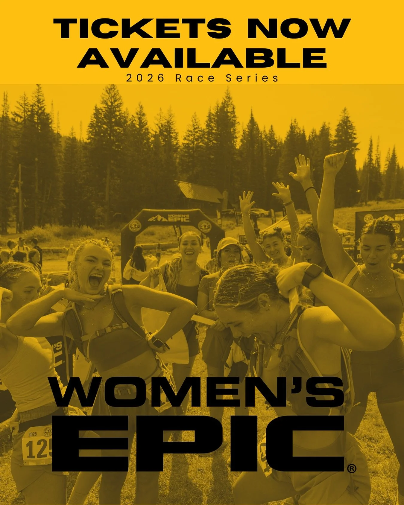 Tickets are live! Join Women&rsquo;s Epic in it&rsquo;s 6th season with 3 different race events for women! 
❕July 25 - Trail 10k
❕September 26 - Trail 10k
❕October 24 - Road Half-Marathon/10k