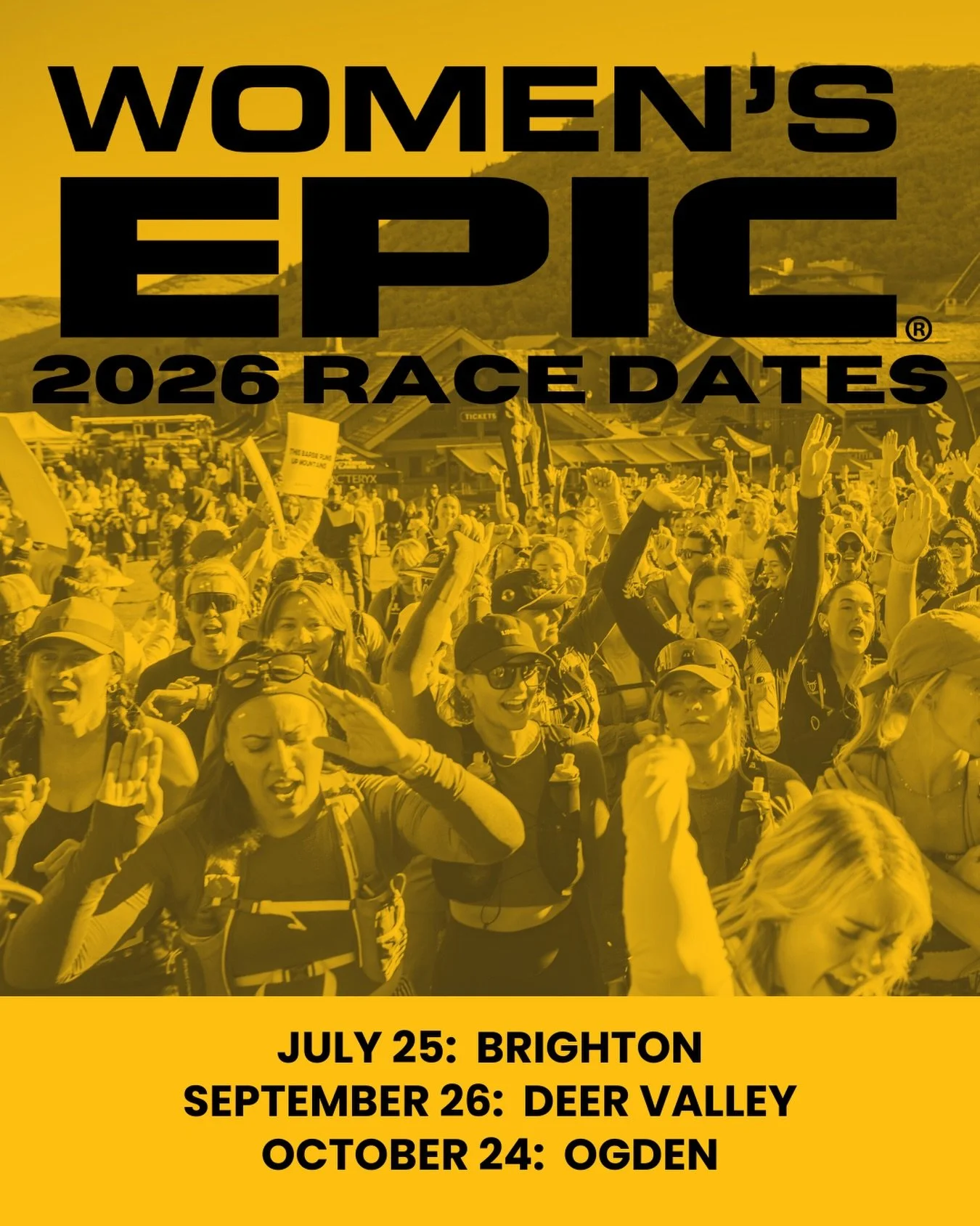 TRAIL: July 25th at Brighton, Utah / 
September 26th at Deer Valley, Utah

ROAD: October 24th in Ogden, Utah