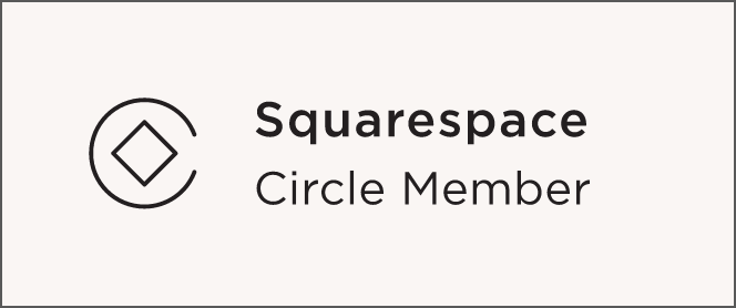 Logotipo de Squarespace con el texto 'Circle Member'.