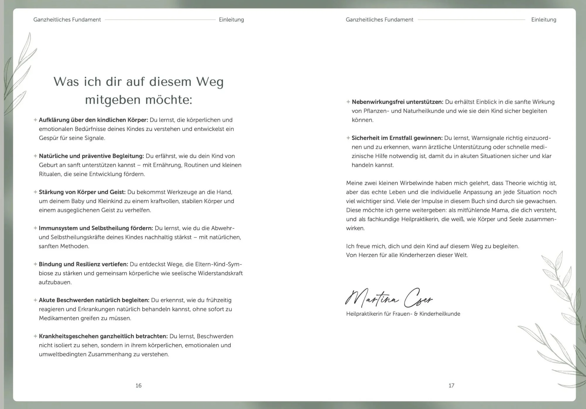 Blick in den Mama Guide – Ganzheitliche Kinderheilkunde: Aufklärung und natürliche präventive Begleitung