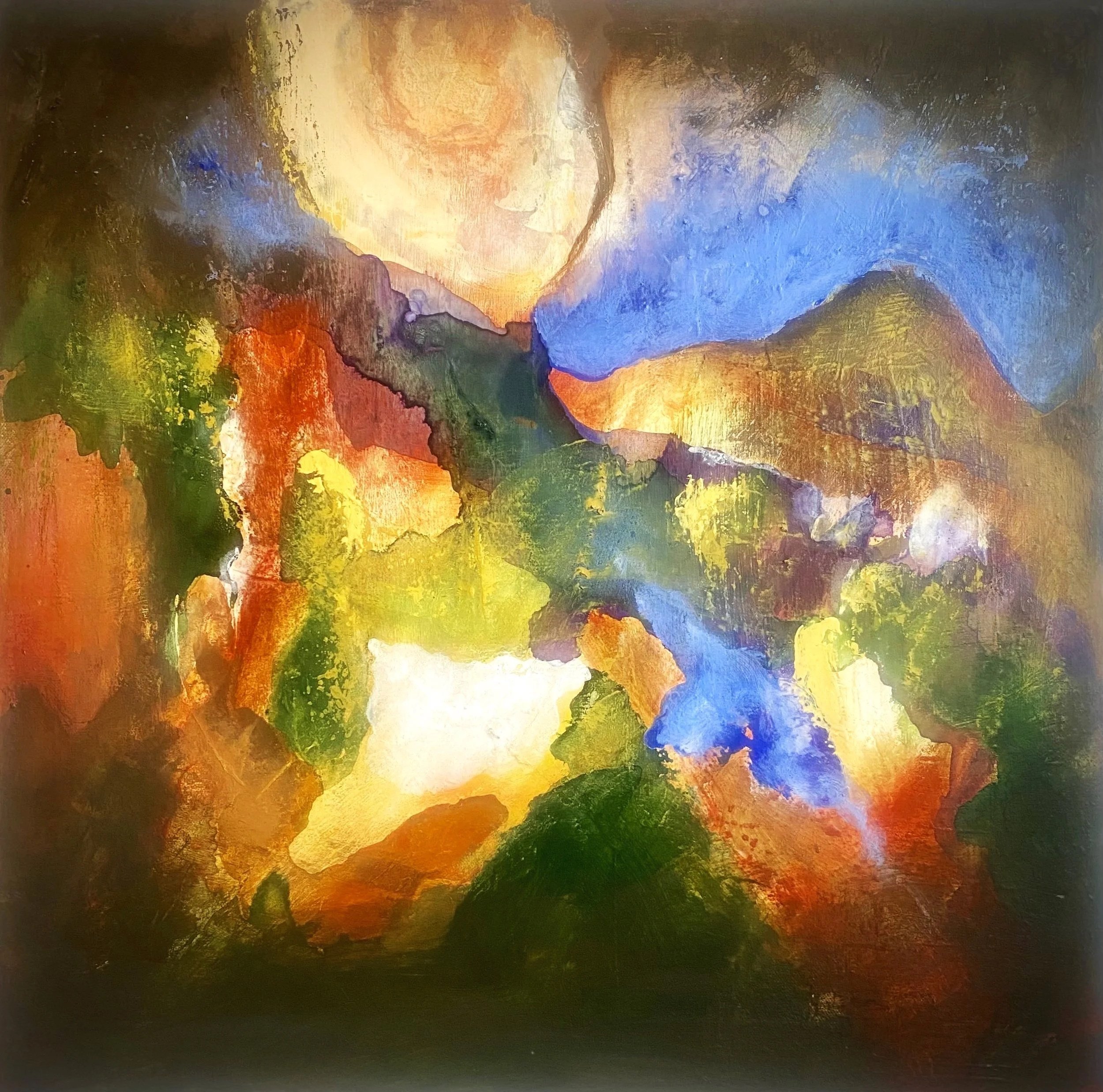 Pink Moon - 60 x 60cm - Acrylic on canvas - Available