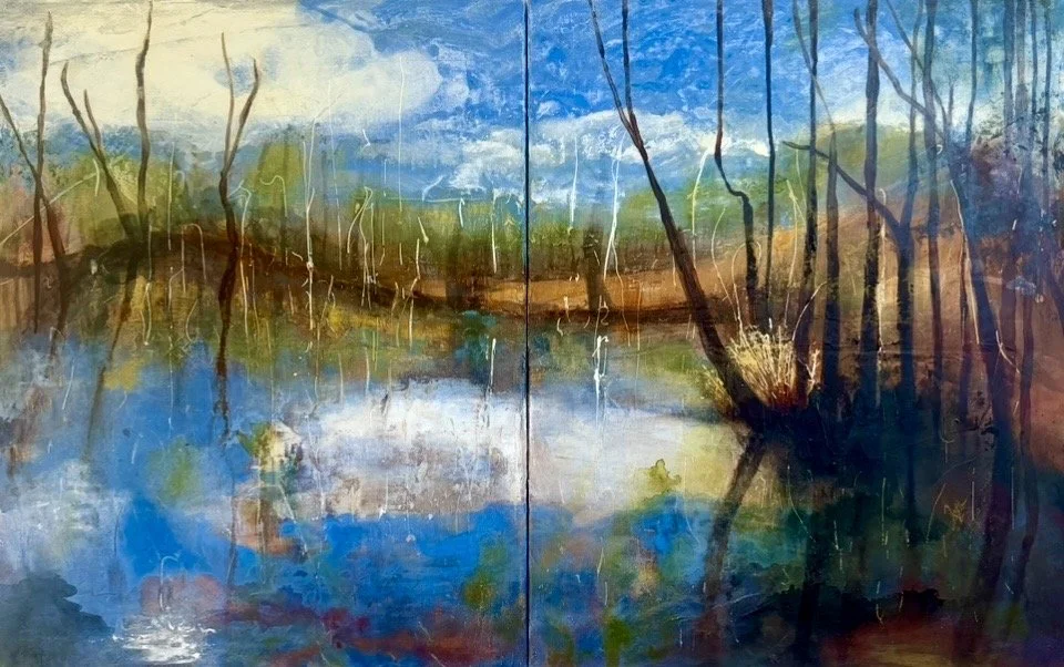 Jerusalem Creek - 75 x 121cm - Diptych 