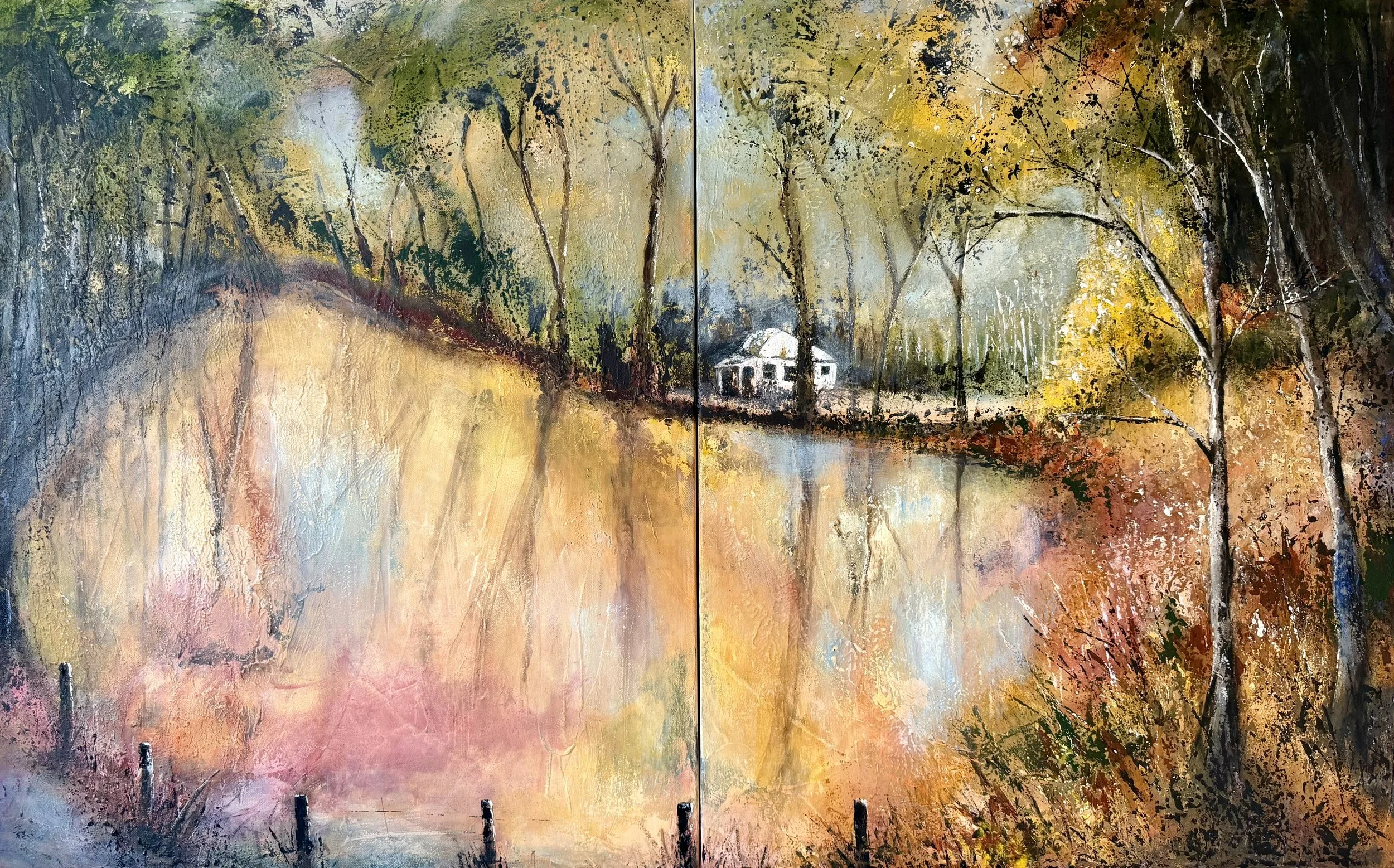 Becoming - 75 x 121cm - Acrylic on canvas - SOLD