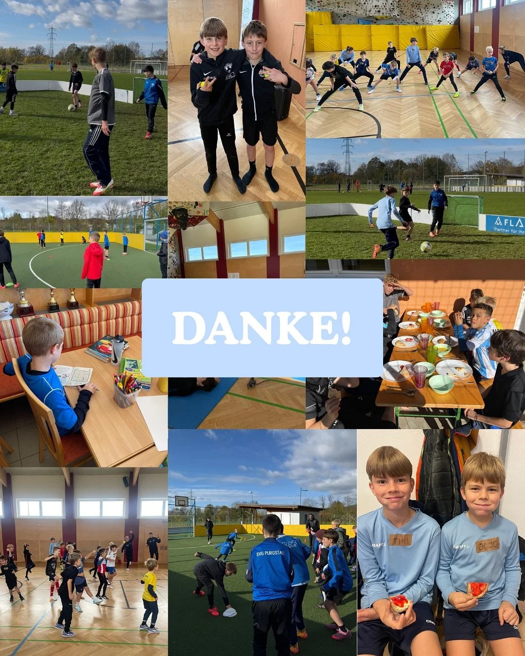 DANKE, DANKE, DANKE! 🩵
Eure lieben Worte, euer Vertrauen und euer unglaubliches Feedback bedeuten uns wahnsinnig viel! 🙏✨
Wir freuen uns sooo sehr, dass euch das Camp genauso begeistert hat wie uns! ⚽️

Ein ganz gro&szlig;es Dankesch&ouml;n an euch