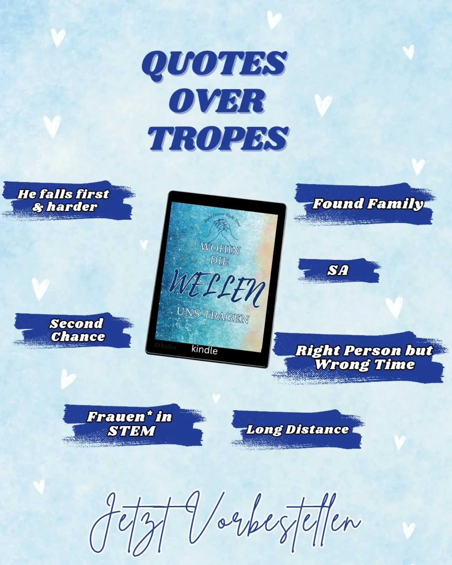 Was ist euer Lieblingstrope?👇📚💗

Das Buch ist nat&uuml;rlich wieder ein Ugly Cry, aber mit mehr Romance Elementen als zuvor. Es ist more slow-paced, aber wer mich als Autor:in kennt, weiss, ich mag's nicht langweilig, also passiert nat&uuml;rlich 
