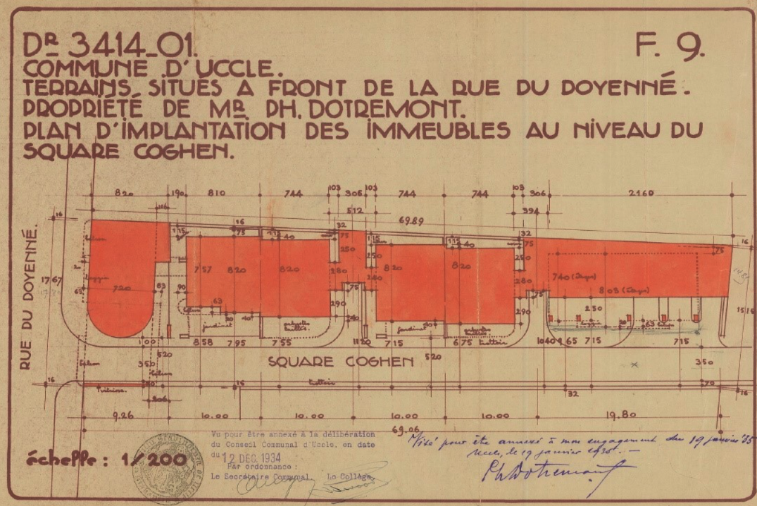 Façade ou détail d'un bien immobilier expertisé à Bruxelles