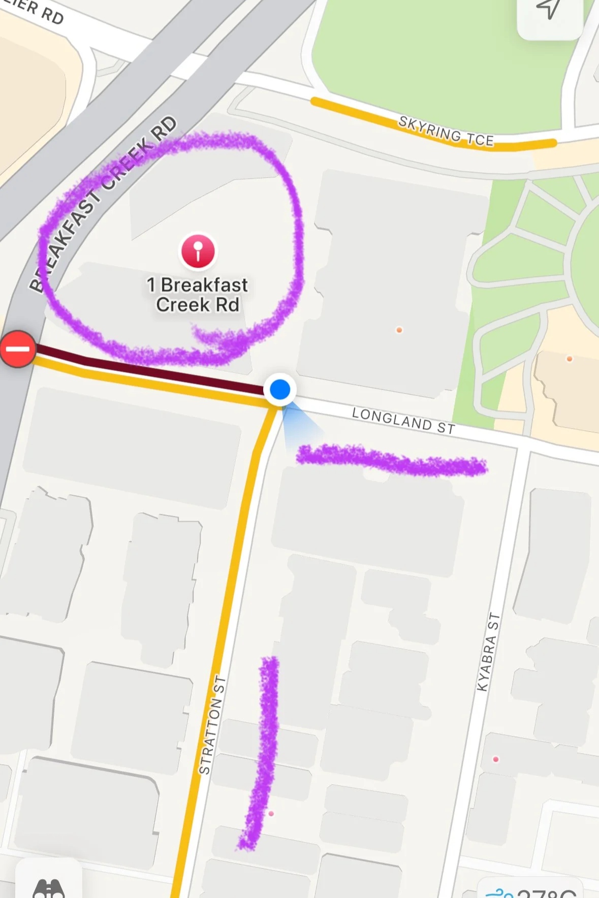 Map showing the location of Optimum K Japanese Head Spa in Newstead, Brisbane