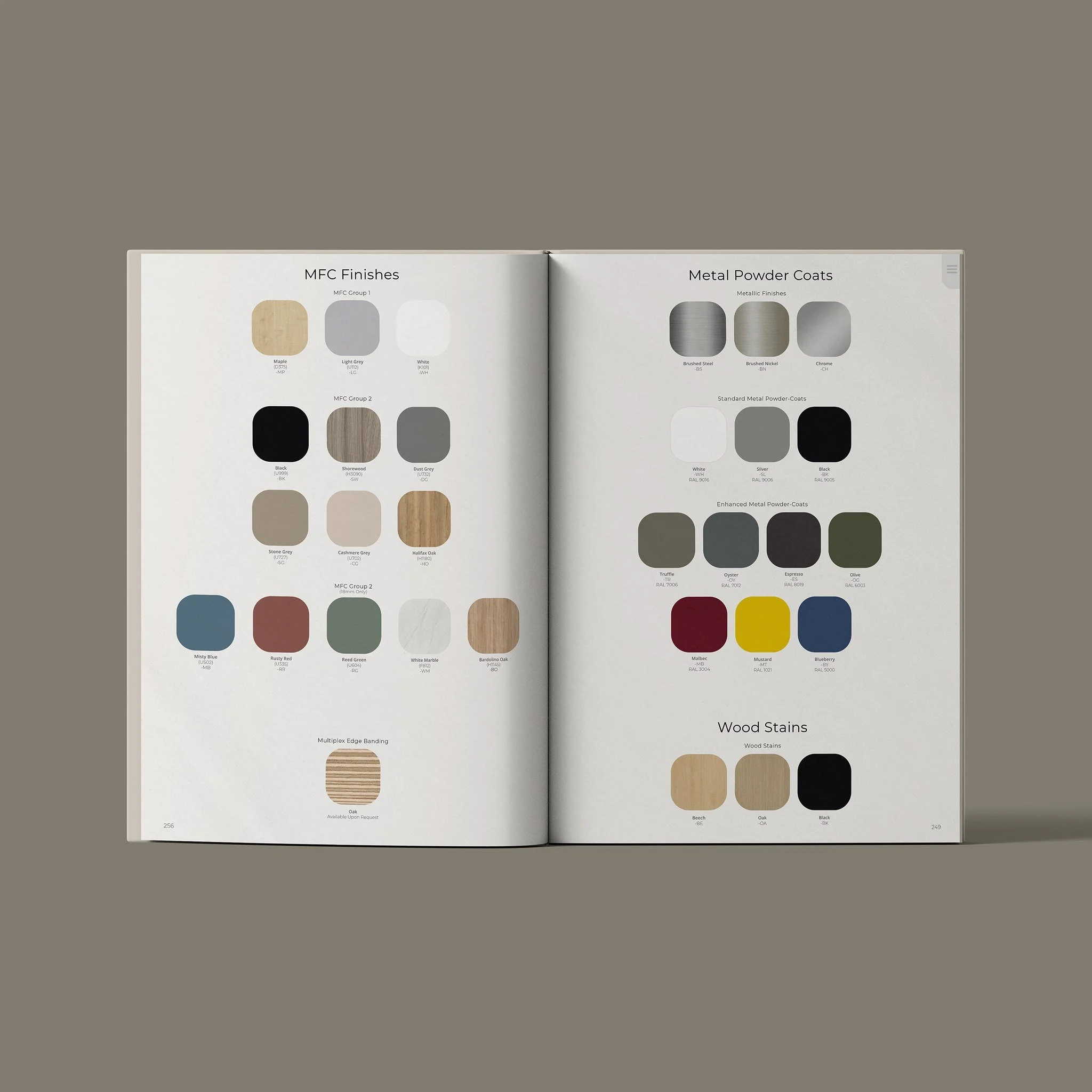 Alongside our established range of high-quality finishes, we&rsquo;re introducing a selection of RAL powder-coated metal options. Designed to bring greater flexibility to colour schemes, these new finishes allow spaces to feel more considered, expres