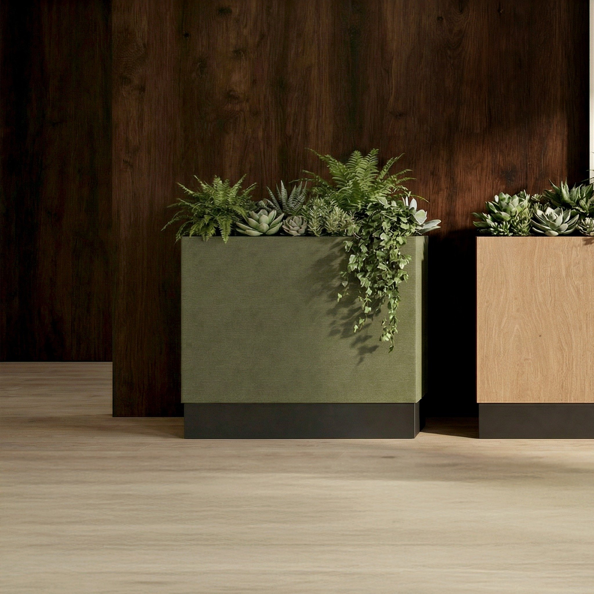 Bonzai is more than a planter, it&rsquo;s a space-shaping tool designed to adapt to your interior vision.

With the choice of upholstered, MFC-clad, or slatted timber finishes, Bonzai offers a high level of aesthetic flexibility, whether you're creat