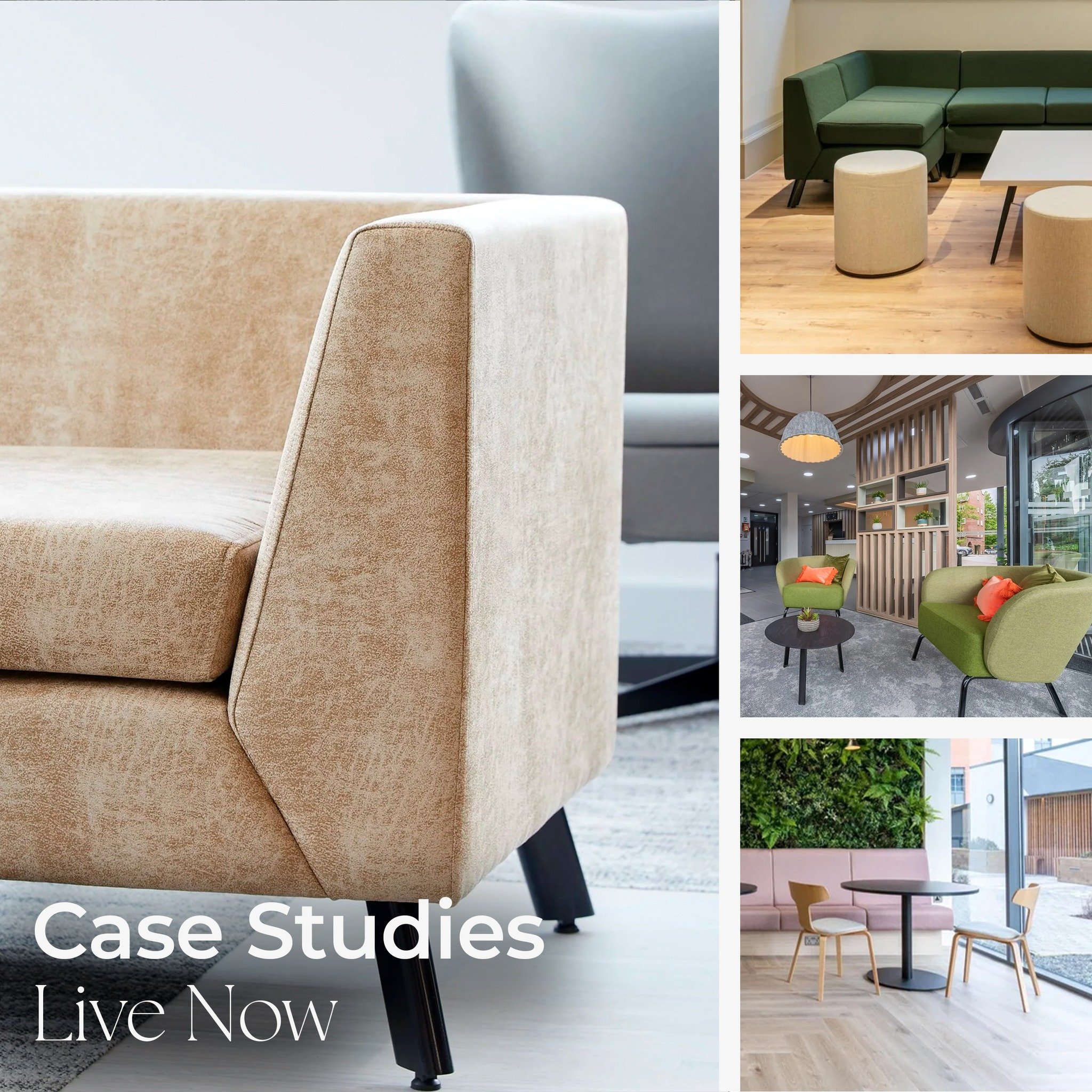 We have officially launched the Case Studies section of our website.

This is where we&rsquo;ll be sharing a closer look at how our furniture is used across different spaces, sectors and applications, from reception and breakout areas to collaborativ