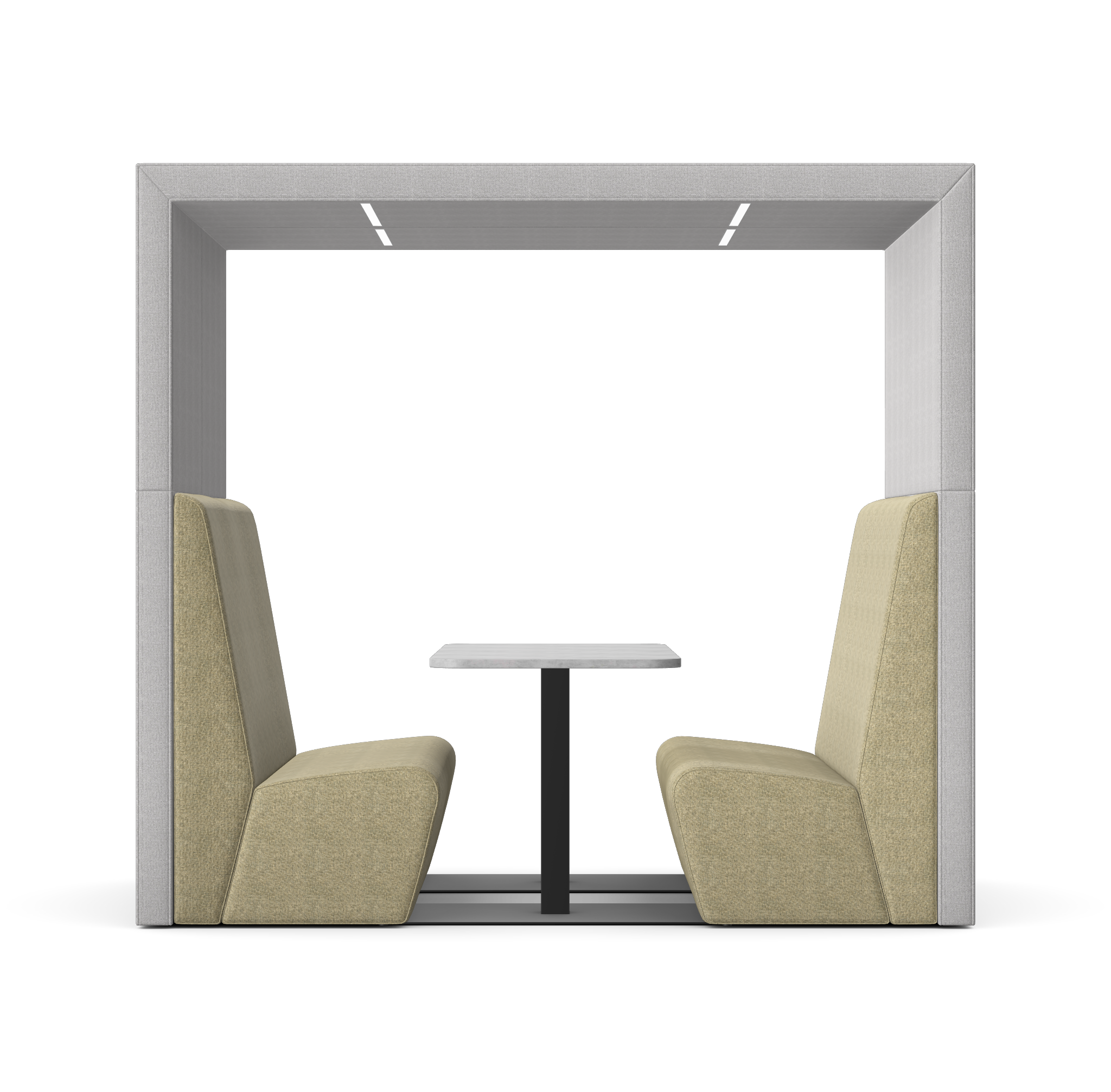 Anex - Four Person Work Booth Plateau Roof - Open.png