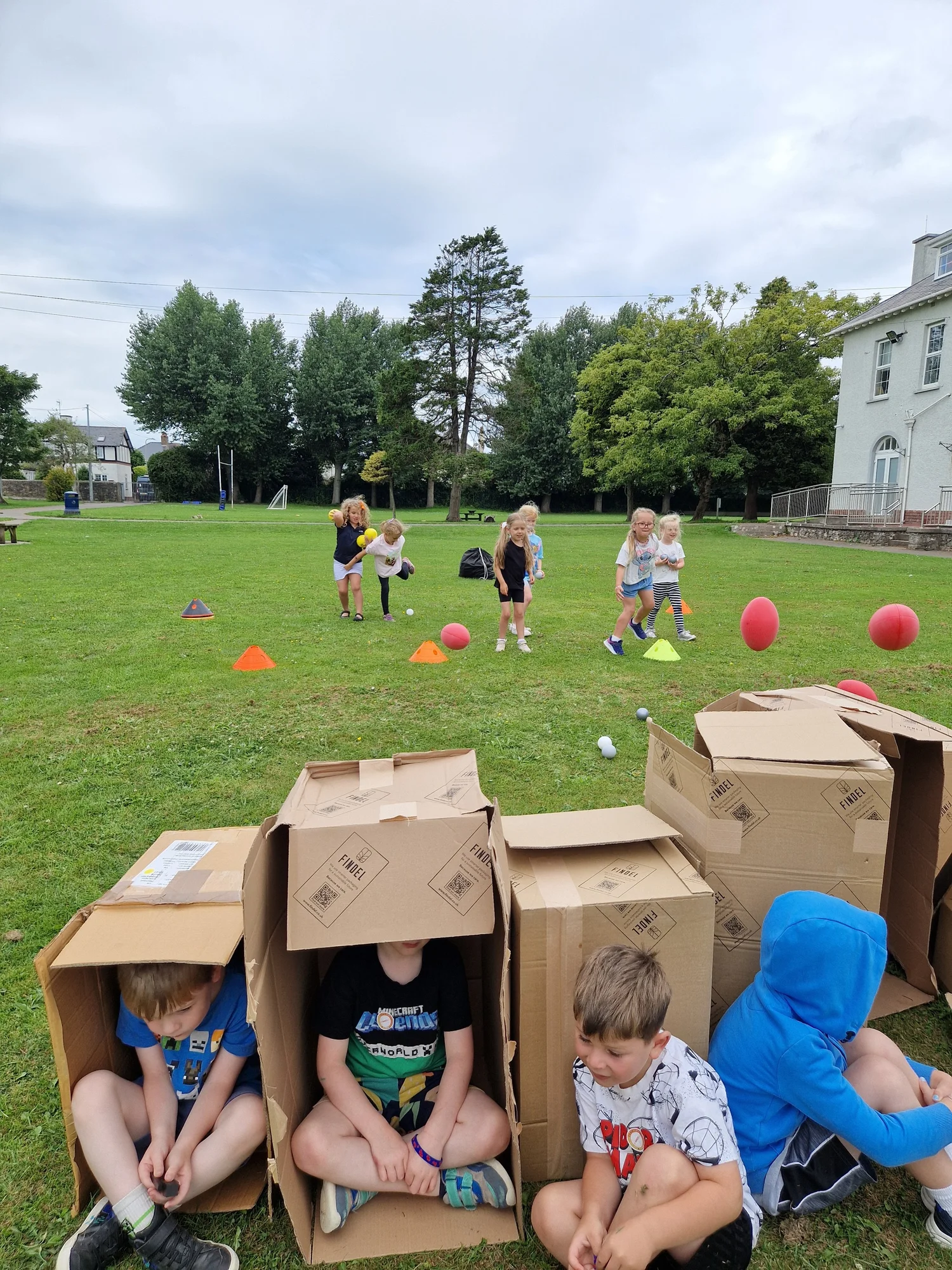 Children taking part in a CHAM activity
