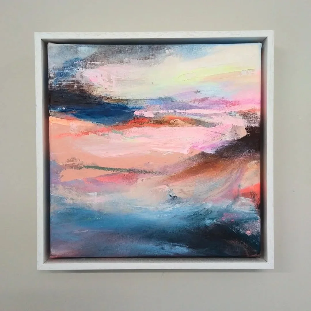 Two brand new paintings - Eyes Meet Moment &amp; Small Smile. 
Lots going on in the studio at the moment, I'm literally tripping over stuff on my floor! Details of where to see new stuff coming soon...

#brandnew #brandnewartworks #originalart #origi