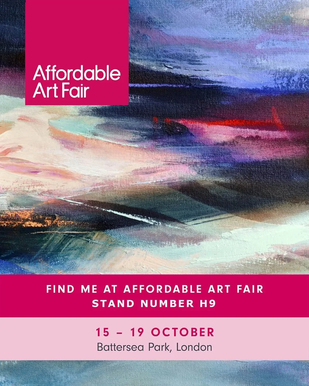 I'm very excited to be presenting a brand new collection of small works @affordableartfairuk in Battersea in just over a week's time! I'll be showing work alongside the main collections of the brilliant @richardbarnesofyork and @chantalbarnesart than