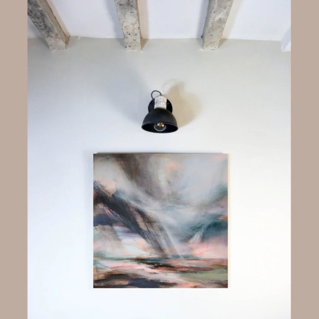 Hope you're feeling cosy - here's a bit of armchair weather for you!

Truths Unspoken (76x76cm)
Hope Burning (76x76cm)

#atmosphericpainting #dramaticsky #cloudpainting #abstractlandscape #centrepiece