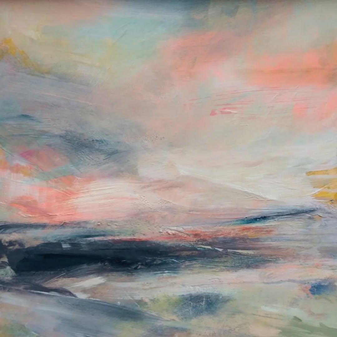 After All 

52x52cm

#oilonpanel #glowinglight #abstractlandscape #atmosphericart #pinkglow