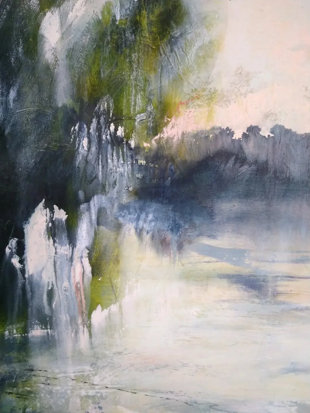 As summer starts sliding away and the house is quieter than it has been for months, I'm getting back into my studio rhythm this week and playing with some new ideas. Here are a few little glimpses of work in progress...

#workinprogress #trees #artst