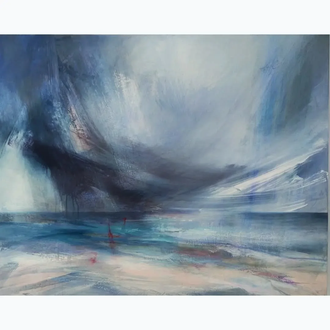 Rain Dancer
(80x100cm)

Watching distant rain is heaven for me.

#raininthedistance #stormonthehorizon #rain #gatheringstorm #atmosphericlandscape