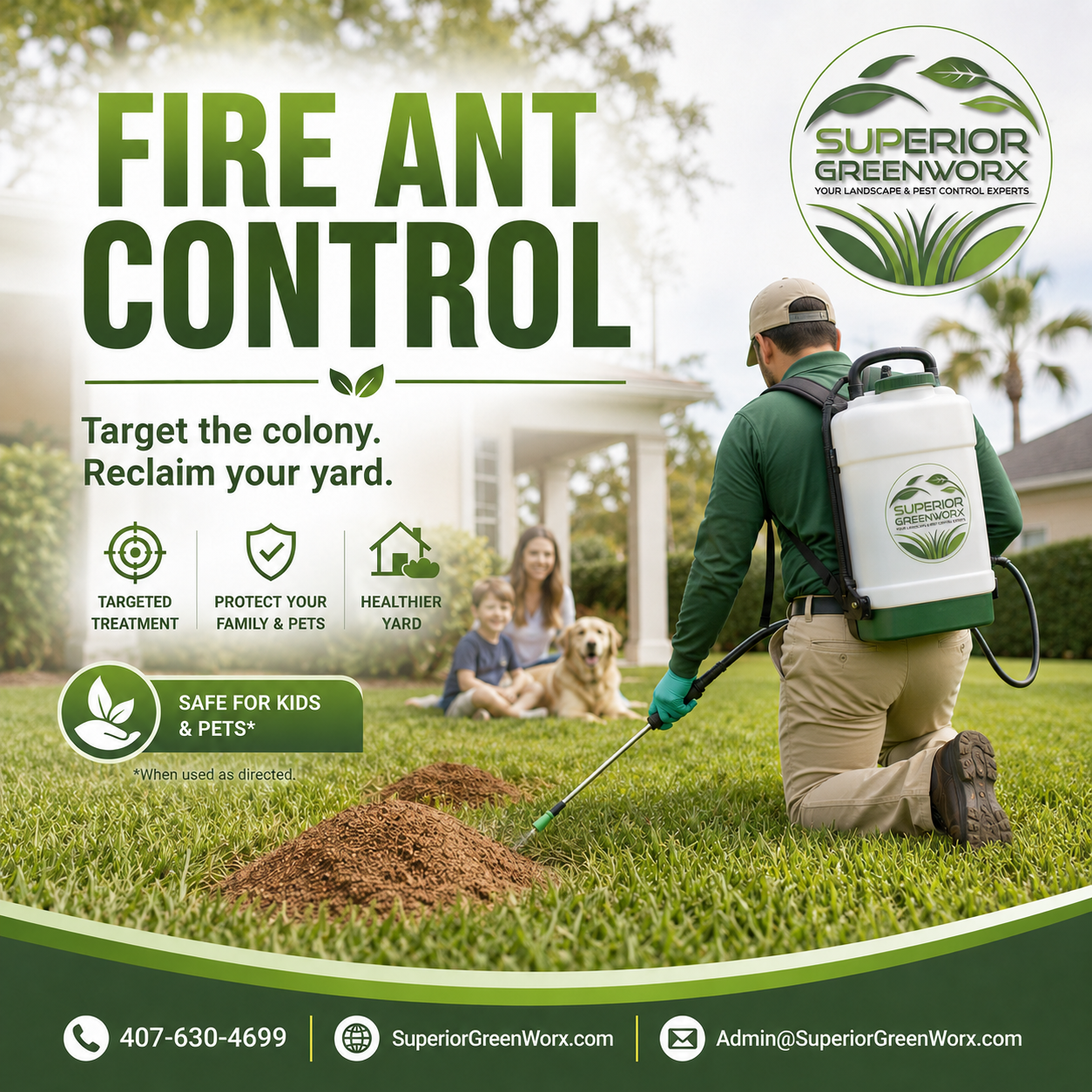 Fire Ant Control Sanford: Protect Your Lawn and Family