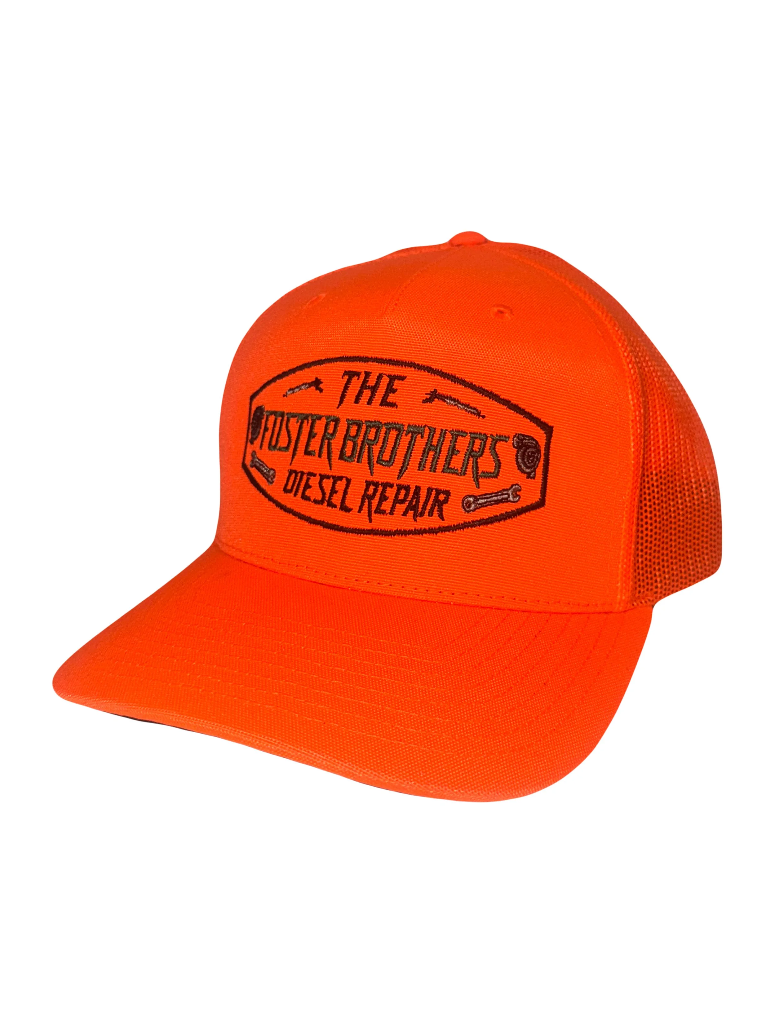 Adult Richardson 112 Blaze Orange- W/Foster Brothers Diesel logo