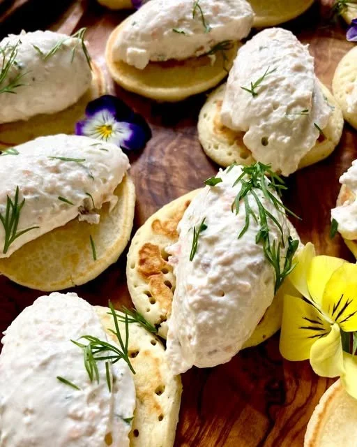 Back To Your Place 03 Blinis with Edible Flowers.jpg