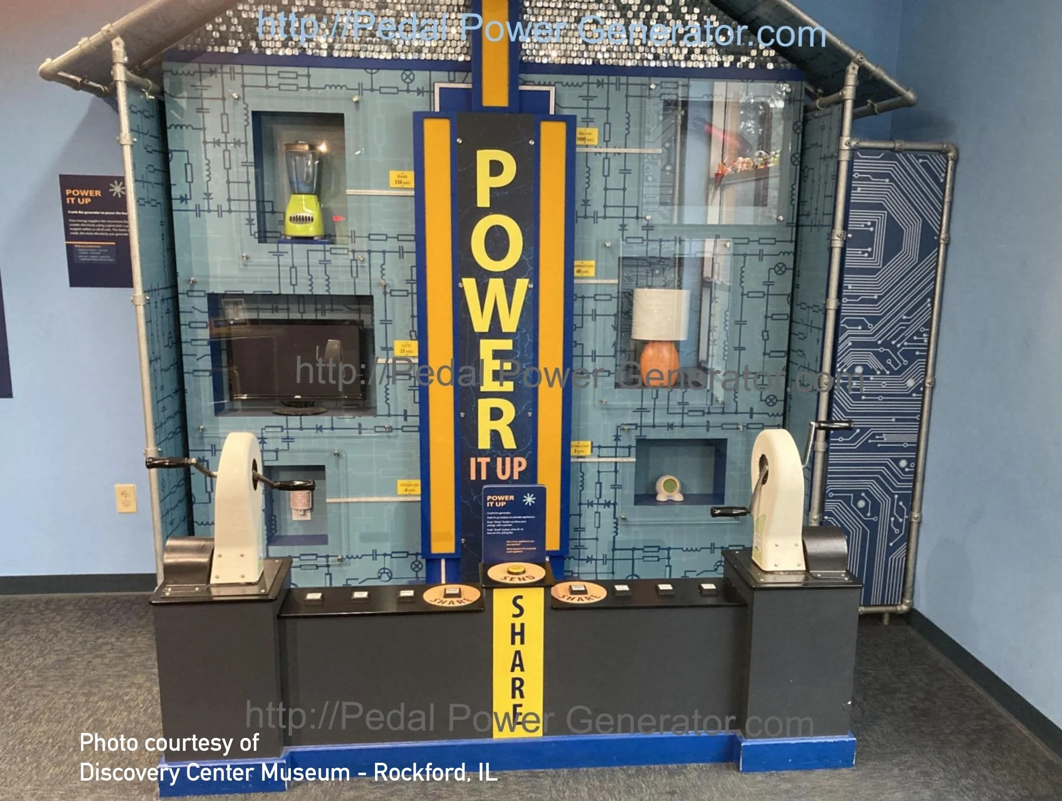rockford illinois discover center museum hand crank generators