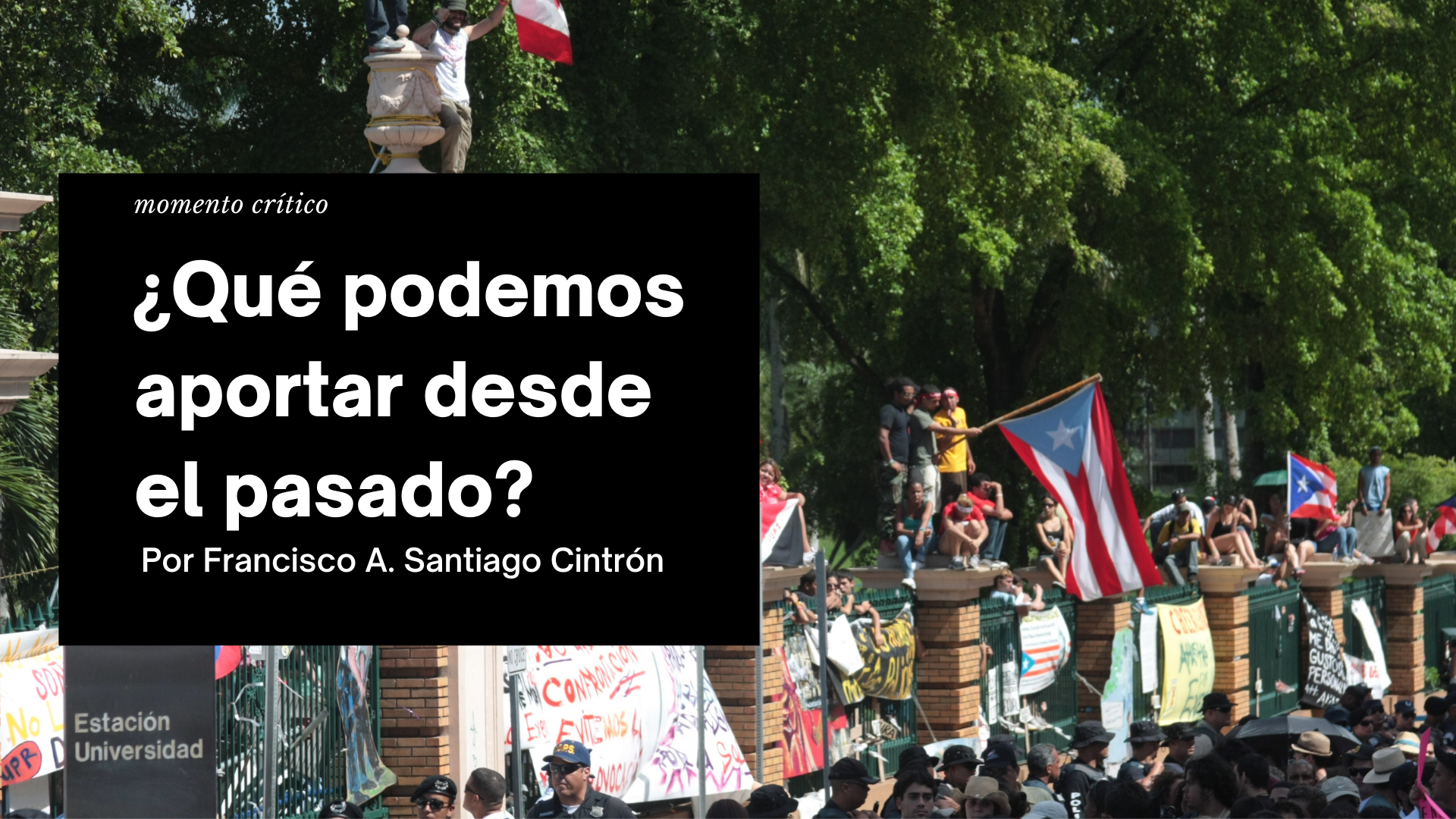 ¿Qué podemos aportar desde el pasado?